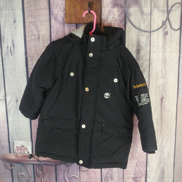 Timberland Other - boys 2T black timberland coat detachable hood S43